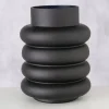 Wazon "Ribbo" w kolorze czarnym - wys. 20 x Ø 15 cm