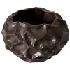 Wazon "Soil" w kolorze ciemnobrązowym - wys. 11,5 x Ø 18 cm