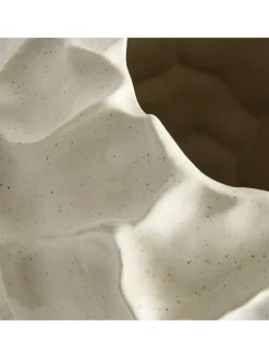 Wazon "Soil" w kolorze kremowym - wys. 21,5 x Ø 18 cm