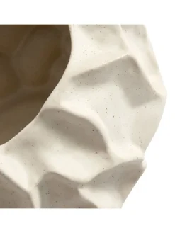 Wazon "Soil" w kolorze kremowym - wys. 11,5 x Ø 18 cm
