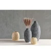 Wazon "Tana" w kolorze beżowo-jasnobrązowym - wys. 28,5 x Ø 23,5 cm