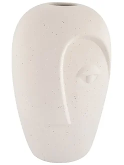 Wazon w kolorze białym - wys. 19,5 cm