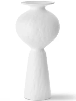 Wazon w kolorze białym - wys. 40 x Ø 18 cm