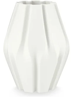 Wazon w kolorze białym - wys. 29,5 x Ø 15 cm