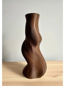 Wazon w kolorze brązowym - wys. 23 cm