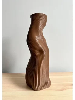 Wazon w kolorze brązowym - wys. 23 cm