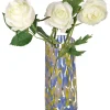 Wazon w kolorze żółto-niebieskim - wys. 25 x Ø 12 cm