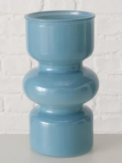 Wazony (2 szt.) "Maika" w kolorze niebieskim i błękitnym - wys. 18 cm