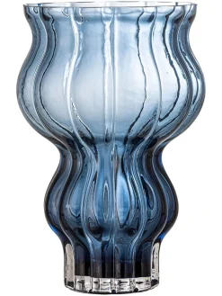 Wazon "Zanna" w kolorze niebieskim - wys. 26 x Ø 17,5 cm