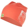 Wełniana czapka beanie w kolorze koralowym