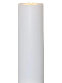 Świeca LED "Rak" w kolorze białym - wys. 32,5 x Ø 10 cm