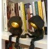 Świeczniki (2 szt.) "Read Head" w kolorze czarnym - wys. 10 cm