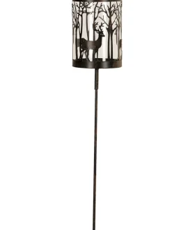 Świecznik ogrodowy w kolorze brązowym - wys. 85 cm