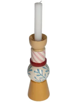Świecznik "Ornaments" ze wzorem - wys. 22 x Ø 7 cm