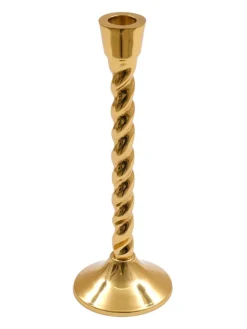 Świecznik w kolorze złotym - wys. 25 cm