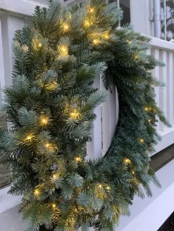Wieniec LED "Greyland" w kolorze zielonym - Ø 80 cm
