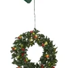 Wieniec LED "Holly" w kolorze zielonym - Ø 30 cm