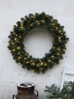 Wieniec LED "Ottawa" w kolorze zielonym - Ø 70 cm