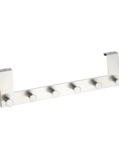 Wieszak "Celano" w kolorze srebrnym na drzwi - 39 x 11 x 5,5 cm