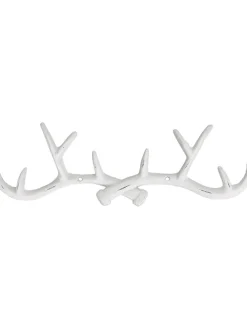 Wieszak ścienny "Antlers" w kolorze białym - 38 x 4 x 11 cm
