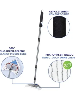 Wycieraczka Multiflex w kolorze biało-czarnym - 24 x 24 cm
