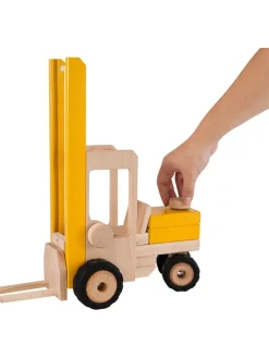 Wózek widłowy w kolorze żółtym - 3+