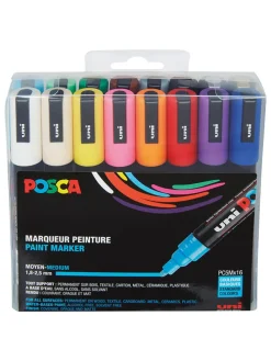 Zakreślacze (16 szt.) "Uni Posca PC"