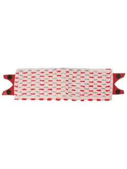 Zapasowa nakładka "Smart" w kolorze biało-czerwono-szarym do mopa - 42 x 14 cm