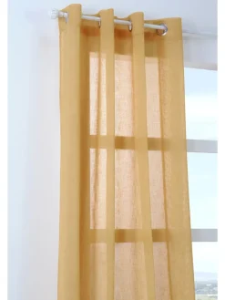 Zasłona "Paloma" w kolorze żółtym - 260 x 140 cm