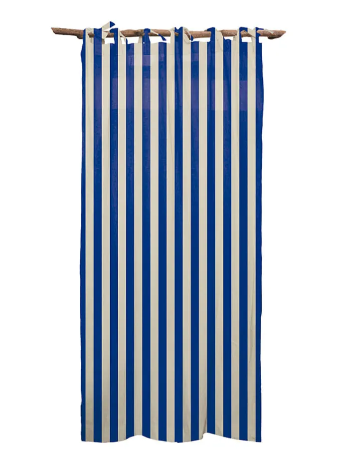 Zasłona w kolorze niebieskim - 245 x 137 cm