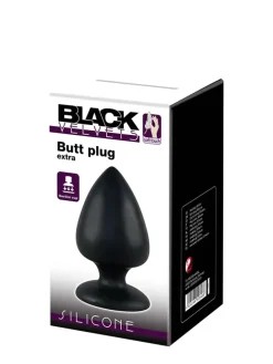 Zatyczka analna "Extra Butt" w kolorze czarnym - dł. 14 cm