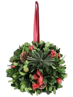 Zawieszka dekoracyjna "Berries" w kolorze zielonym - Ø 12 cm