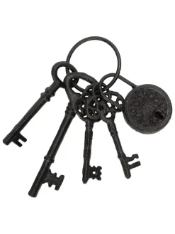 Zawieszka dekoracyjna "Keychain" w kolorze brązowym - dł. 23 cm