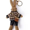 Zawieszka "Rabbit" w kolorze jasnobrązowym do torebki/kluczy - dł. 20 cm
