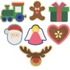 Zawieszki dekoracyjne (12 szt.) "Santa & Co." w kolorze jasnobrązowym