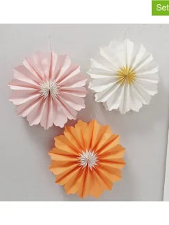 Zawieszki dekoracyjne (3 szt.) w różnych kolorach - Ø 40 cm
