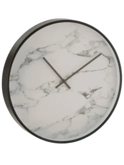 Zegar ścienny w kolorze biało-czarnym - Ø 40 cm