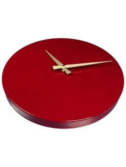 Zegar ścienny w kolorze czerwonym - Ø 35 cm