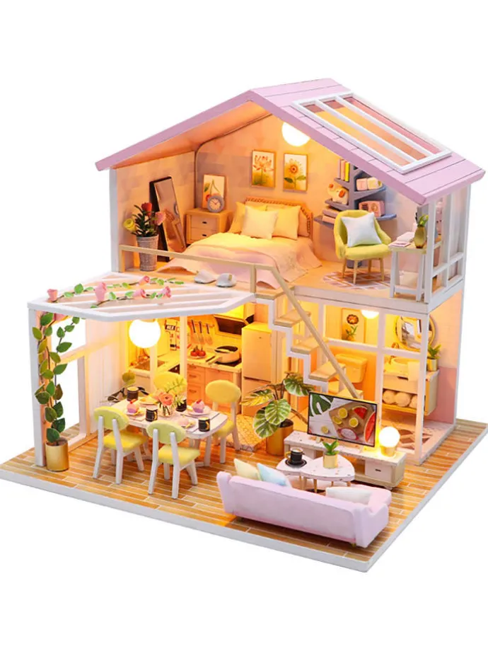 Zestaw budowlany "Pink House" - 14+