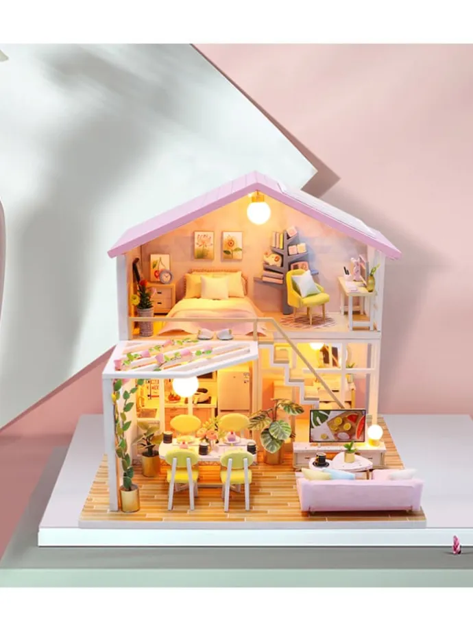 Zestaw budowlany "Pink House" - 14+