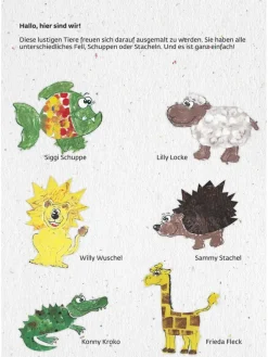 Zestaw kreatywny "Play me paintbox - Spines, fur and scales" - 4+