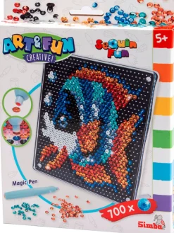 Zestaw kreatywny "Sequin Fish" - 5+