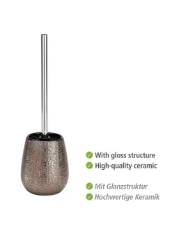 Zestaw WC "Marrakesh" w kolorze złoto-jasnobrązowym - wys. 41 cm