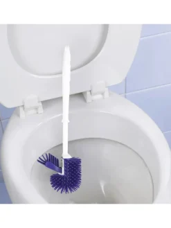 Zestaw WC w kolorze biało-niebieskim - wys. 42 x Ø 13,5 cm