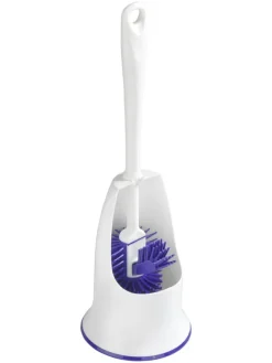 Zestaw WC w kolorze biało-niebieskim - wys. 42 x Ø 13,5 cm