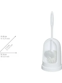 Zestaw WC w kolorze białym - wys. 40 x Ø 14 cm