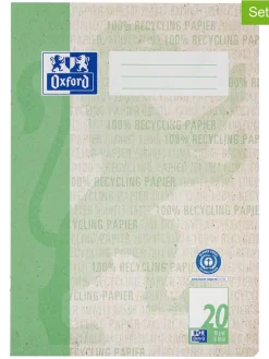 Zeszyty (5 szt.) "Oxford Recycling" w kolorze zielonym - A4