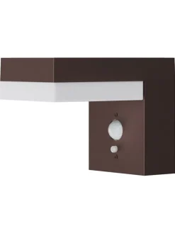 Zewnętrzna lampa solarna LED w kolorze brązowym - 9,5 x 12,5 x 16,5 cm
