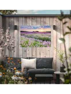 Zewnętrzny druk artystyczny "Sunset Lavender Field"