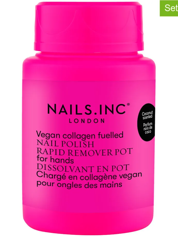 Zmywacz "NPR Neon Pink Collagen" (2 szt.) do paznokci - 50 ml